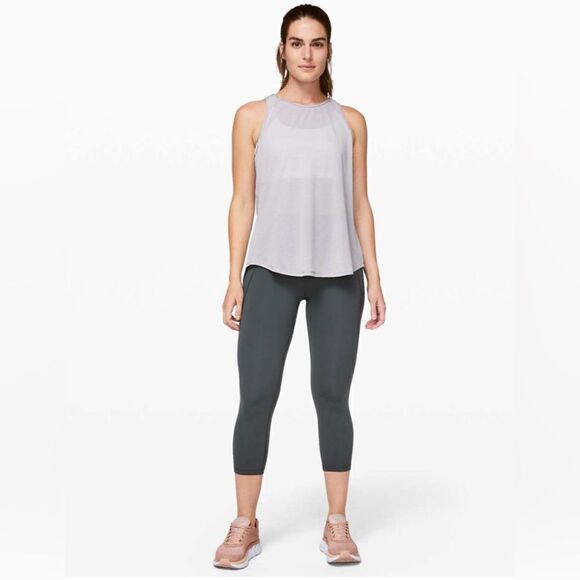 Lululemon Time To Sweat Crop *23" Melanite Size 2 - Picture 13 of 14